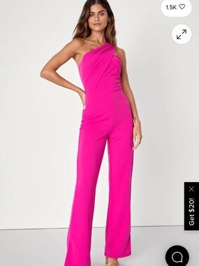 Lulus magenta jumpsuit